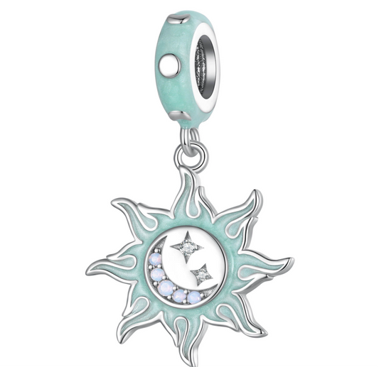 Charm Moon, Stars and Sun Argent 925/1000e