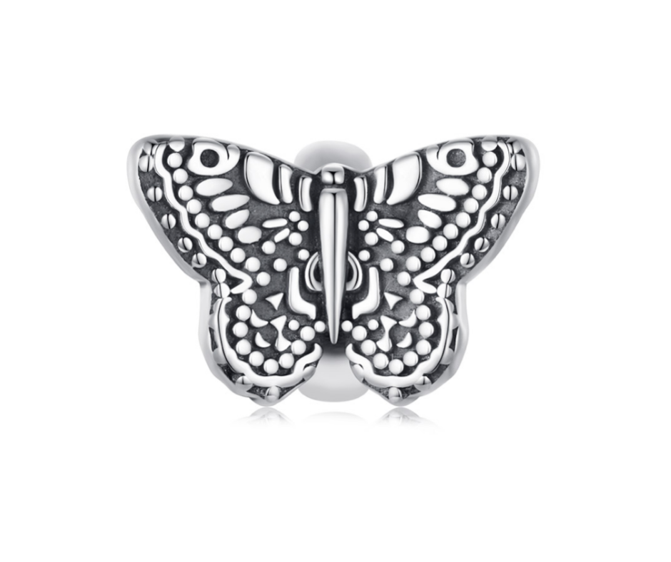 Charm Espaceur papillon Vintage Argent 925/1000e