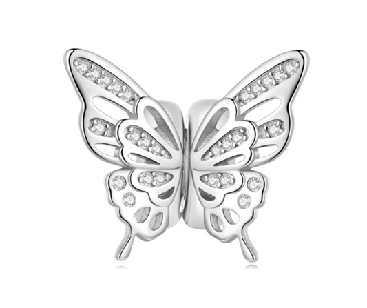 Charm Papillon Étincelant Argent 925/1000e