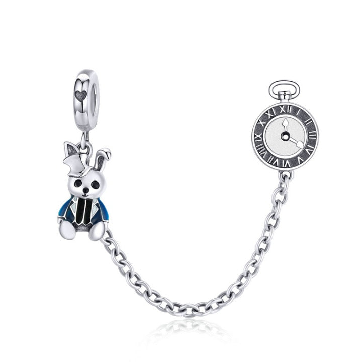 Charm Rabbit Time Argent Sterling 925