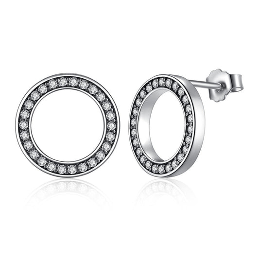 Clous d'Oreilles Eternel Argent 925/1000e