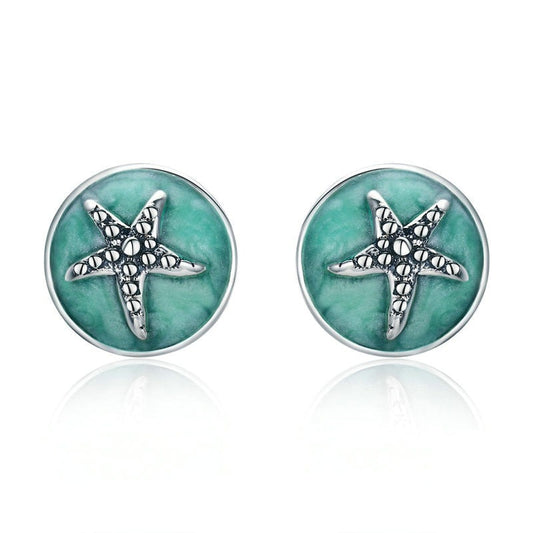 Earrings Starfish Argent 925/1000e