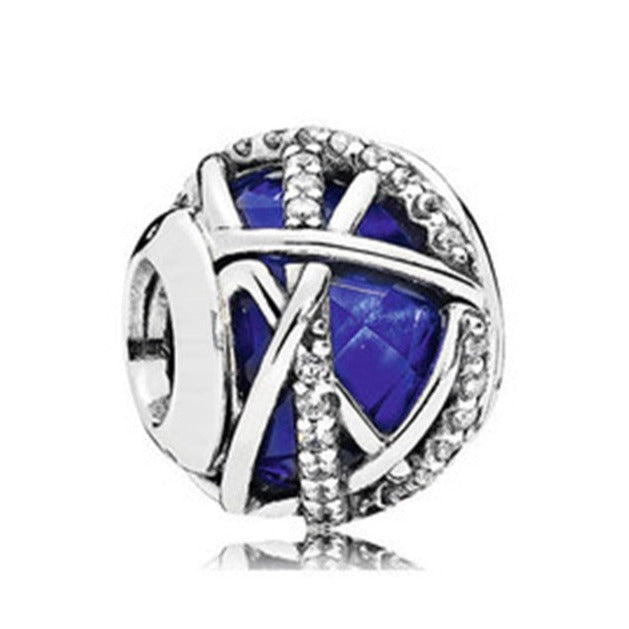 Charm Galaxie Bleue Argent Sterling 925
