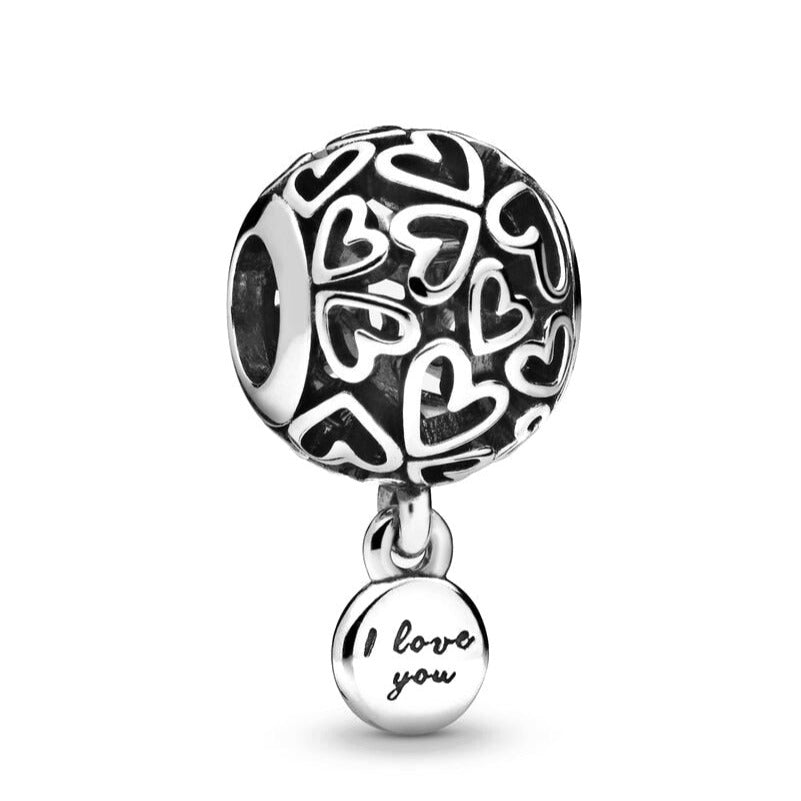 Charm Ball I Love You Argent Sterling 925