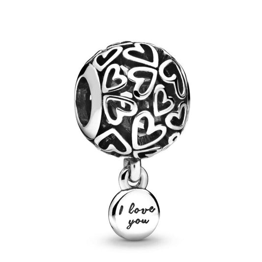 Charm Ball I Love You Argent Sterling 925/1000e